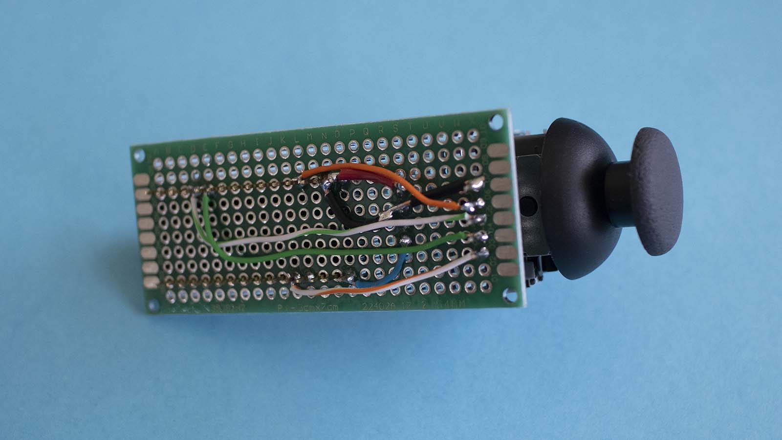 Arduino nano with joystick on PCB back