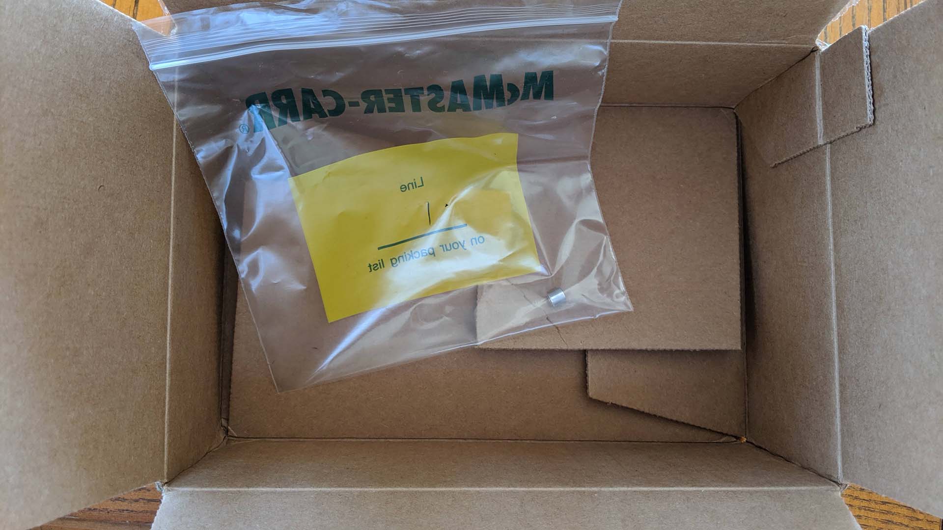 Wasteful McMaster Carr packaging