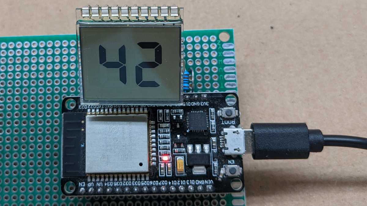 ESP32 as Driver for Simple Segmented LCD – New Screwdriver